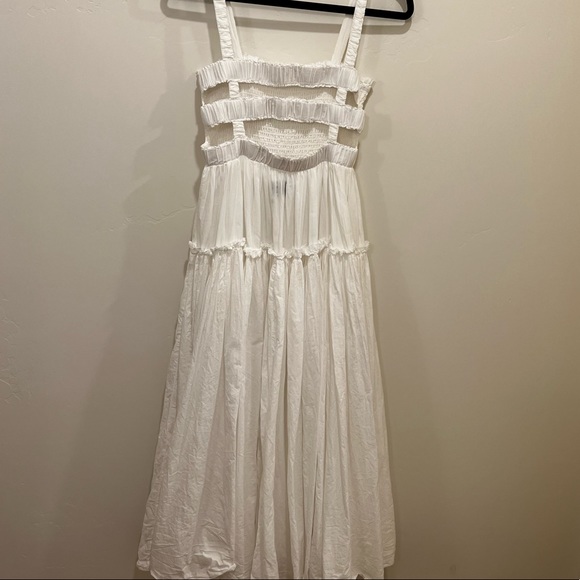 ASOS DESIGN White MIDI Dress size 6 - Picture 5 of 6